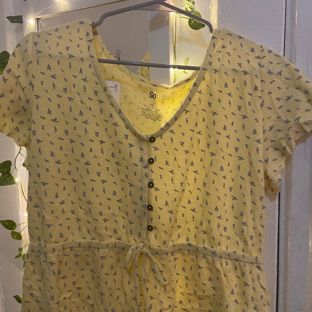 SO Junior Yellow Floral Top (XXL)